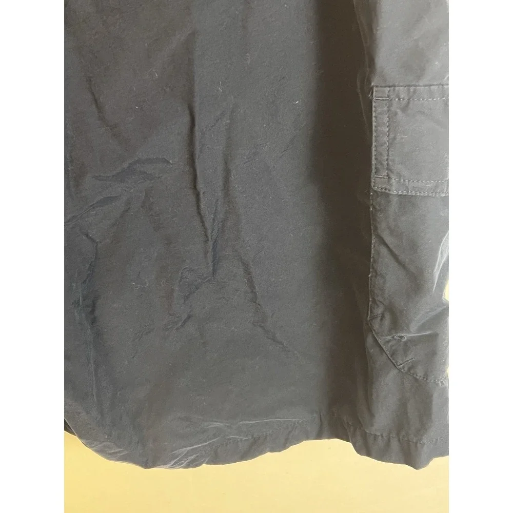 Columbia Mens Navy Blue Packable Cargo Shorts Elastic‎ Waist Belted Outdoor L
